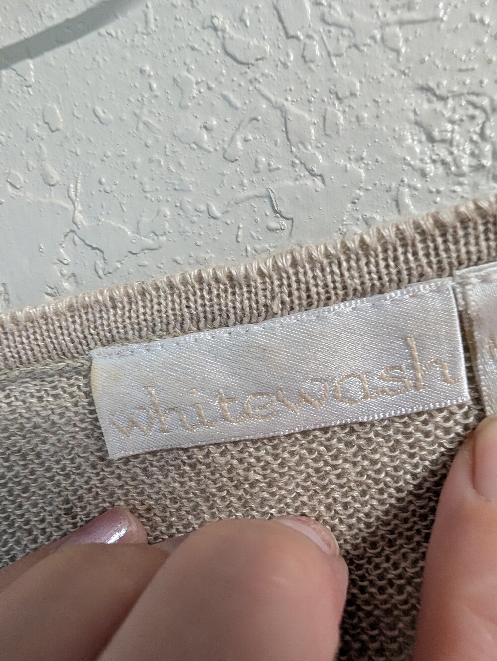 Linen Lace Tie Front Cropped Cardigan M Beige Cream Dainty Goblin Fairy Boho - Picture 5 of 8